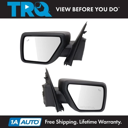 TRQ Mirror Set Driver & Passenger Side Fits 21-23 F-150 FO1320710 FO1321710