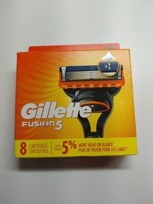 Gillette Fusion 5 Razor Blade refills New sealed Packs of 8 Fusion5 Cartridges