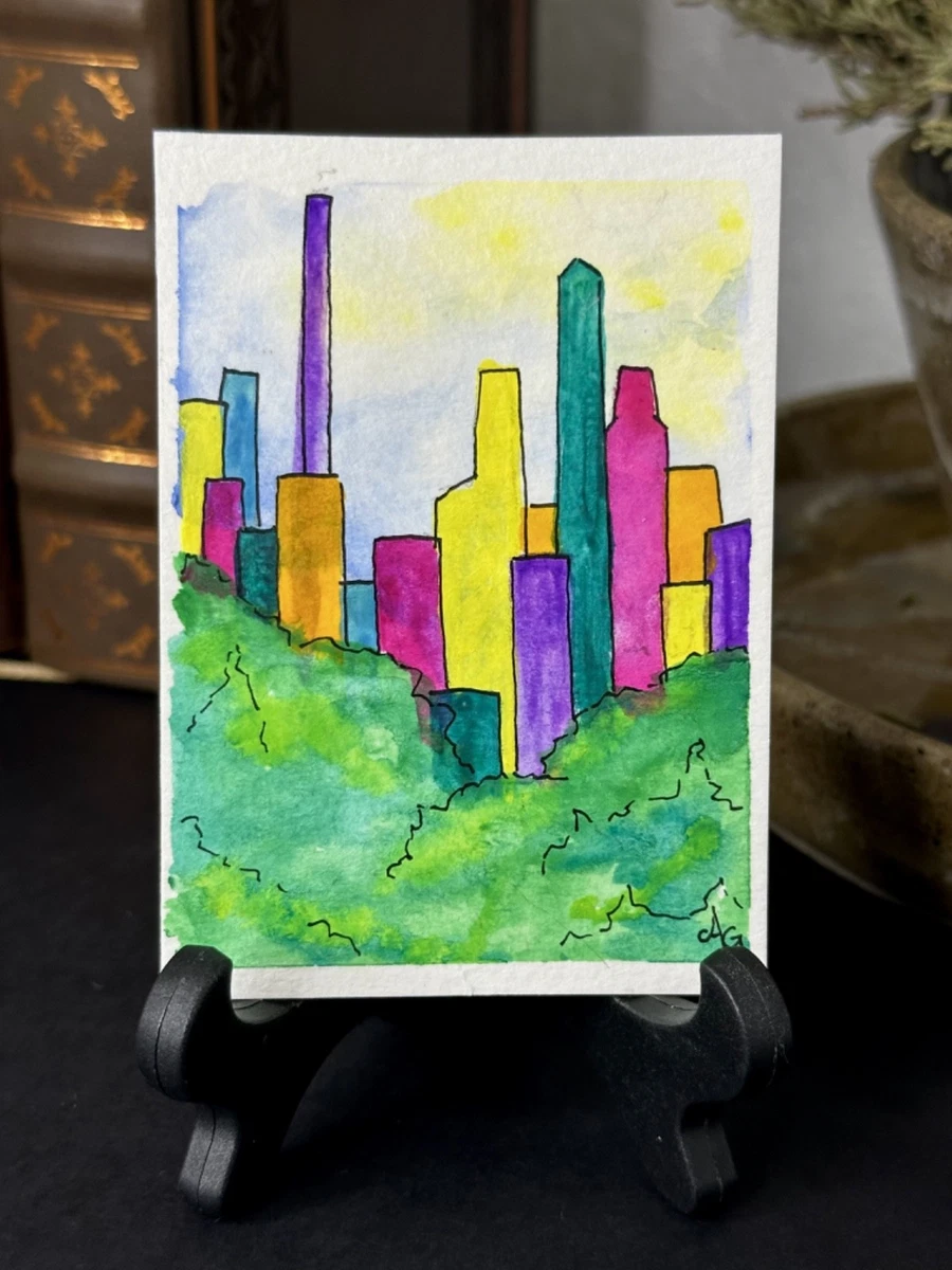 New York Skyline Original Art Paintings for sale | eBay