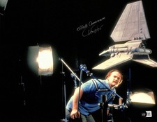 Don Dow Signed Star Wars ROTJ ILM Effects Cameraman 11x14 Photo Beckett