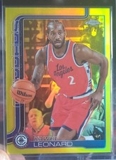 Topps Chrome Yellow Kawhi Leonard Los Angeles Clippers #44 /215 2025-26