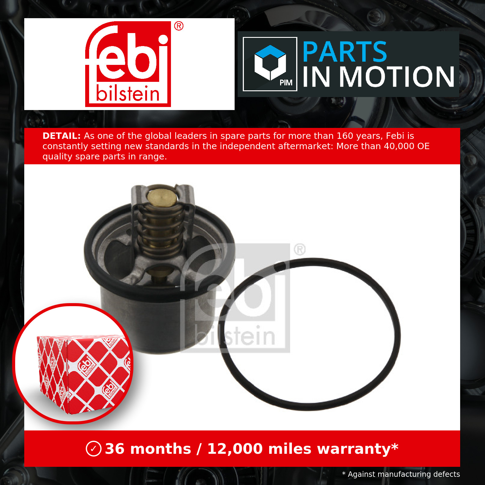 Coolant Thermostat 18960 Febi 8149182 8149182S1 Genuine Top Quality Guaranteed
