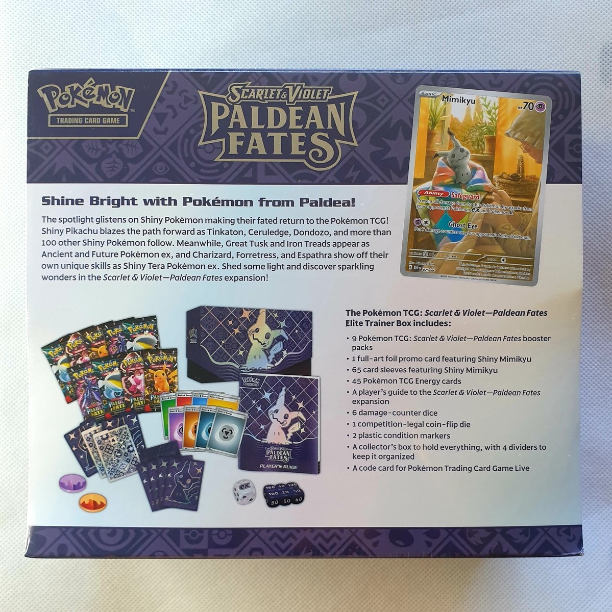 Scarlet & Violet: Paldean Fates ETB Elite Trainer Box Pokemon Card
