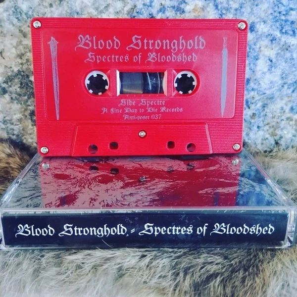 BLOOD STRONGHOLD - Spectres Of Bloodshed, New, Cassette, Black metal, Runespell - Image 2 of 2
