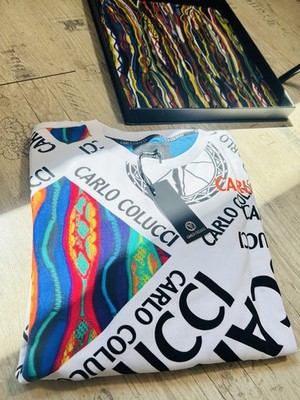   Neuer Carlo Colucci Pullover | Gr. L | Knitwear Classic Coogi Style