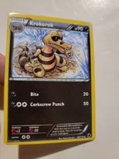 Krokorok 69/116 Pokemon card BW Plasma Freeze uncommon NM