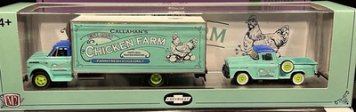 #ad #ad M2 Machines Callahan Chicken Farm 1968 Chevrolet C60 amp; 1958 Apache Stepside R91 $39.99