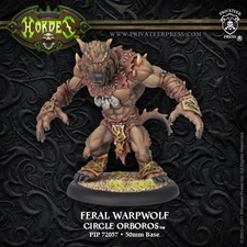 NEW Privateer Press Hordes Circle Orboros Feral Warpwolf
