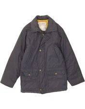 POLBOT Mens Utility Jacket UK 38 Medium Navy Blue Cotton AX14