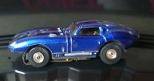 USED Vintage Aurora Thunderjet T-Jet FACTORY CANDY BLUE Cobra GT 1396