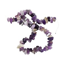 Natural Chips Amethyst Stone Beads Irregular For Jewelry Making 15in