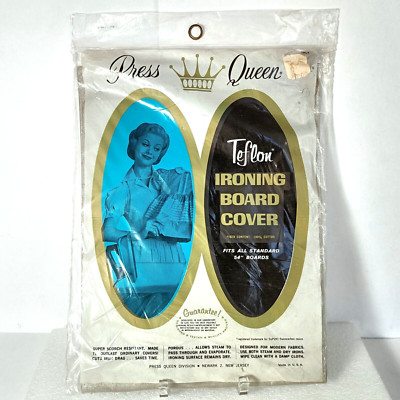 Press Queen Ironing Board Cover vintage 1960s Teflon 54'' standard