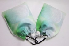 10 PCS Golf T-Pouch Micro Fiber 4.5x 6.25" with CLIP Digital Print Pouches