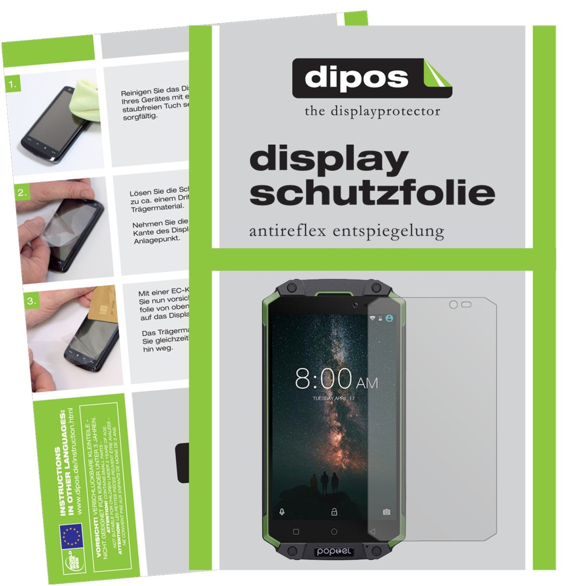 2x Pellicola Protettiva per Elephone A5 rivestimento al 100% Protezione dipos