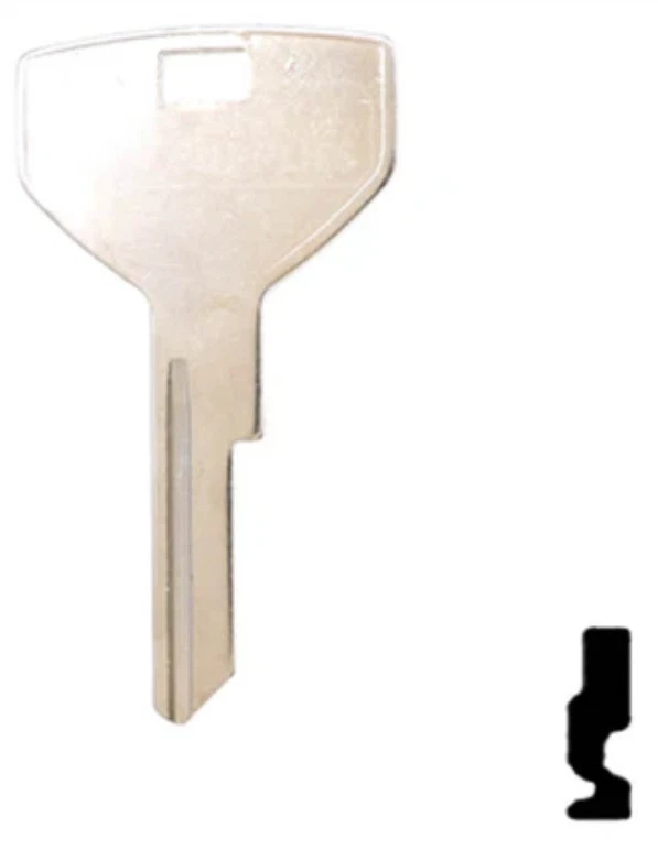 Y153P P1786P CHR18 llave sin cortar en blanco Chrysler / Dodge / Jeep Foto 3 de 4