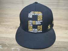 Derek Jeter HOF Achievement Hat NY Yankees MLB New Era Snapback Cap RARE Captain