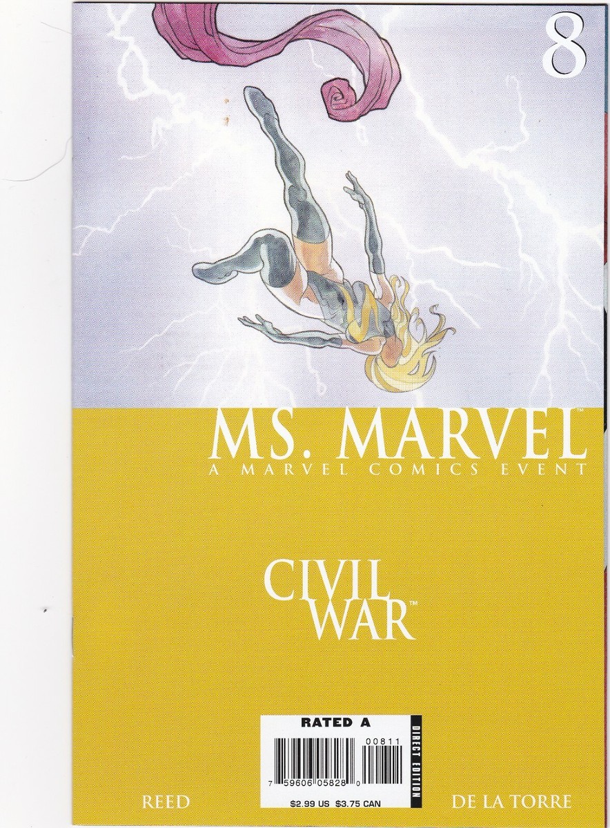 MS. MARVEL #6 7 & 8 / CIVIL WAR / REED / DE LA TORRE / 2006 