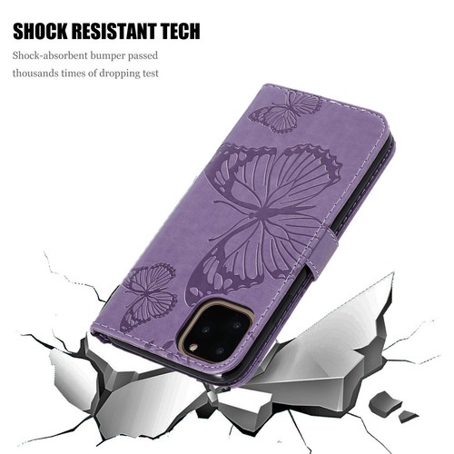 For Apple iPhone 12 Flip Leather Butterfly Girls Card Case Hold Cover - Picture 64 of 72