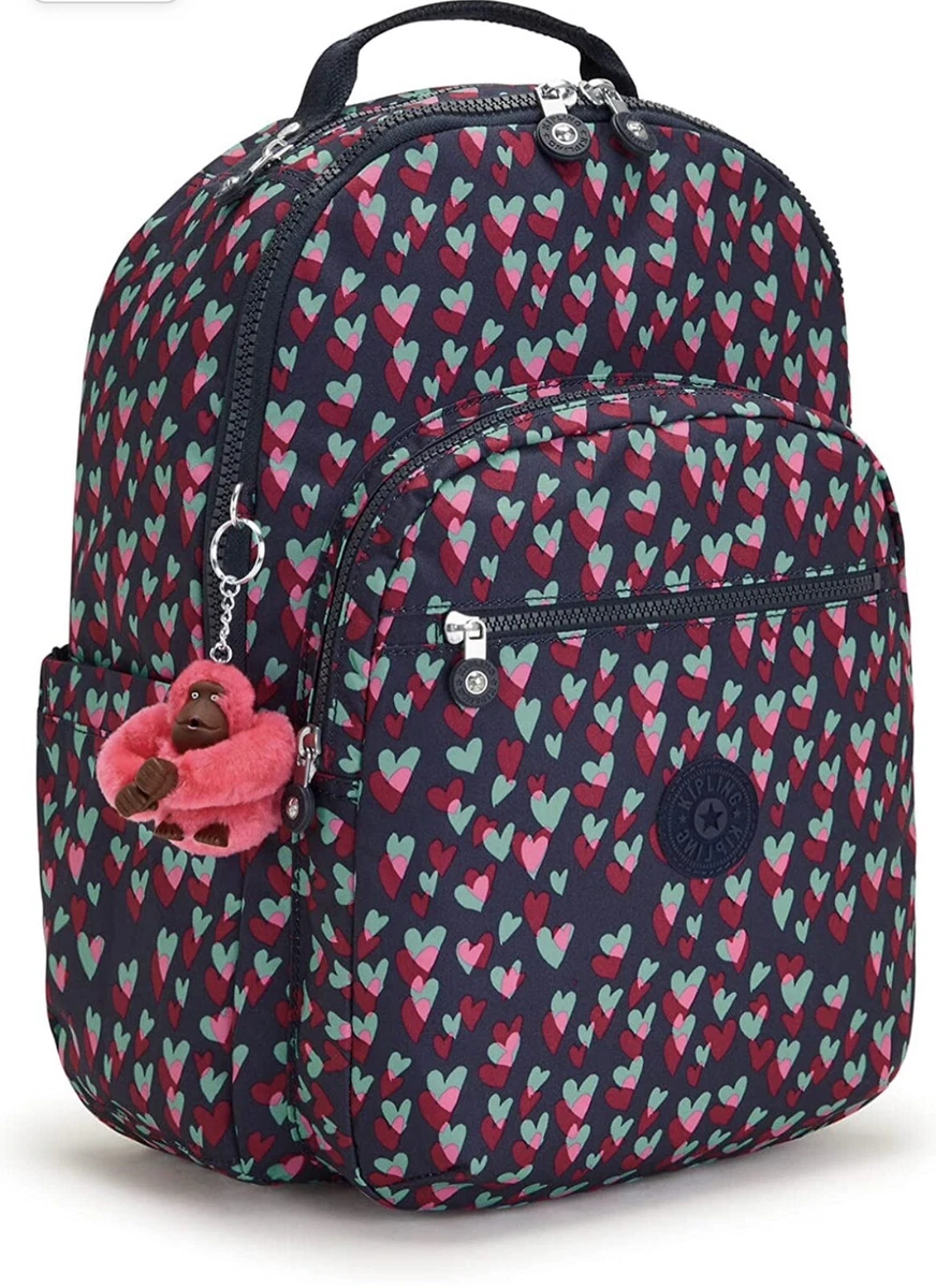 Kipling Seoul Large Printed 15 Laptop Backpack Tender Hearts