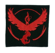 Pokemon Go Team Valor Patch Embroidered Iron On Sew Applique Anime Manga Gamer