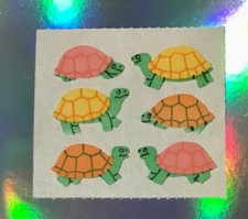 ORIGINAL Album Sticker 90er Aufkleber Vintage Abriss FUZZY STOFF Schildkr&ouml;ten