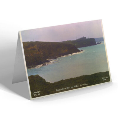 GRUSSKARTE - Vintage Cornwall - Craig-A-Bella Cliffs & Poldhu, Nr Mullion (b)