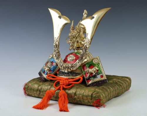 Nowoczesny japoński piękny kask samurajski -Dragon Deco Kabuto- mały rozmiar - Zdjęcie 1 z 18