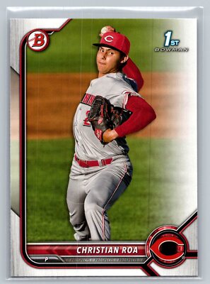 2022 1st Bowman Paper Prospects Christian Roa #BP-130 Cincinnati Reds ...