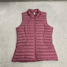 Lululemon Pack It Vest Womens 10 Pink Goose Down 700 Fill Puffer EUC