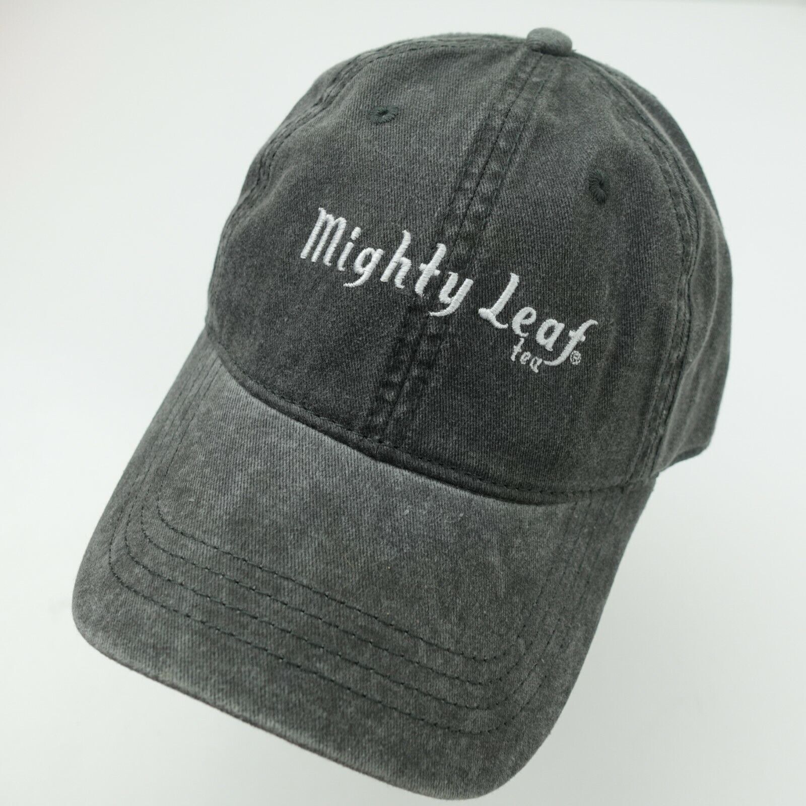 Mighty Leaf Tea Ball Cap Hat Adjustable Black Bas… - image 1
