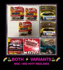Vintage Mattel Hot Wheels Snake Mongoose 25th Anniversary Funny Car FC Set 3 MOC