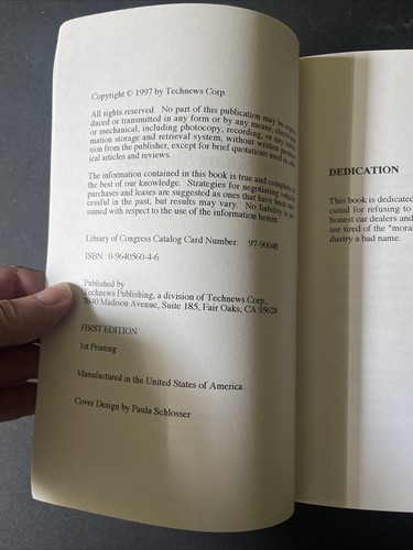 Leasing Lessons for Smart Shoppers Book Eskeldson Car Shopping How To Scams 1997 - 第 5/7 張圖片