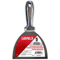 LEVEL5 Spachtel Ganz Aus Edelstahl 127Mm Trockenbau Malerspachtel Profi 5-405