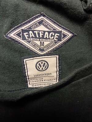 T-shirt Homme Fat Face Motif VW Combi, Vert Foncé, Taille M, Officiel