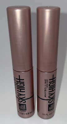2x Maybelline Sky High Mascara Minis In Very Black .15oz Each
