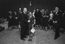 Christian Dior At The Lido 10Th Anniversary Of His First Parade 1957 Old Photo 7