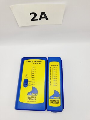 Data Shark Cable Tester RJ11 + RJ45 Master & Remote PA70025 Pre-Owned