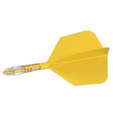 CUESOUL ROST T19 Carbon Integrated Dart Shaft and Flight Big Wing Shape-Yellow