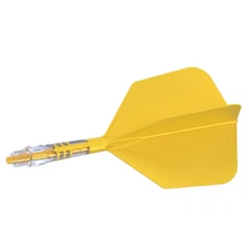 CUESOUL ROST T19 Carbon Integrated Dart Shaft and Flight Big Wing Shape-Yellow