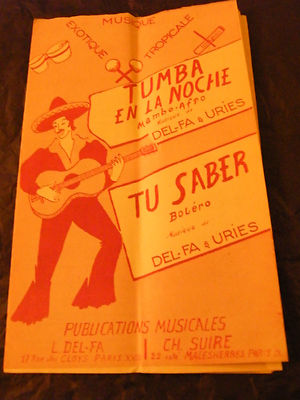 Noten Partition Tumba en la noche Del Fa & Uries Tu Saber Akkordeon