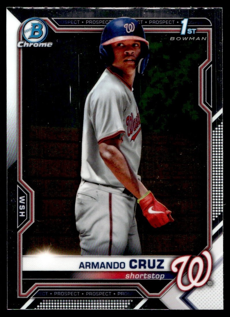 2021 Bowman Chrome Armando Cruz G49 Washington Nationals #BCP-247