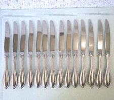 Oneida USA 2 Hollow Handle Dinner Knvies AMERICAN HARMONY - ARBOR Stainless