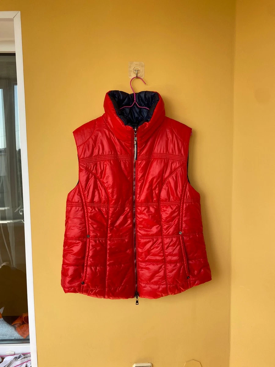 Marc Cain Sports vest gilet blue red bilateral jacket size XS-S Weste women