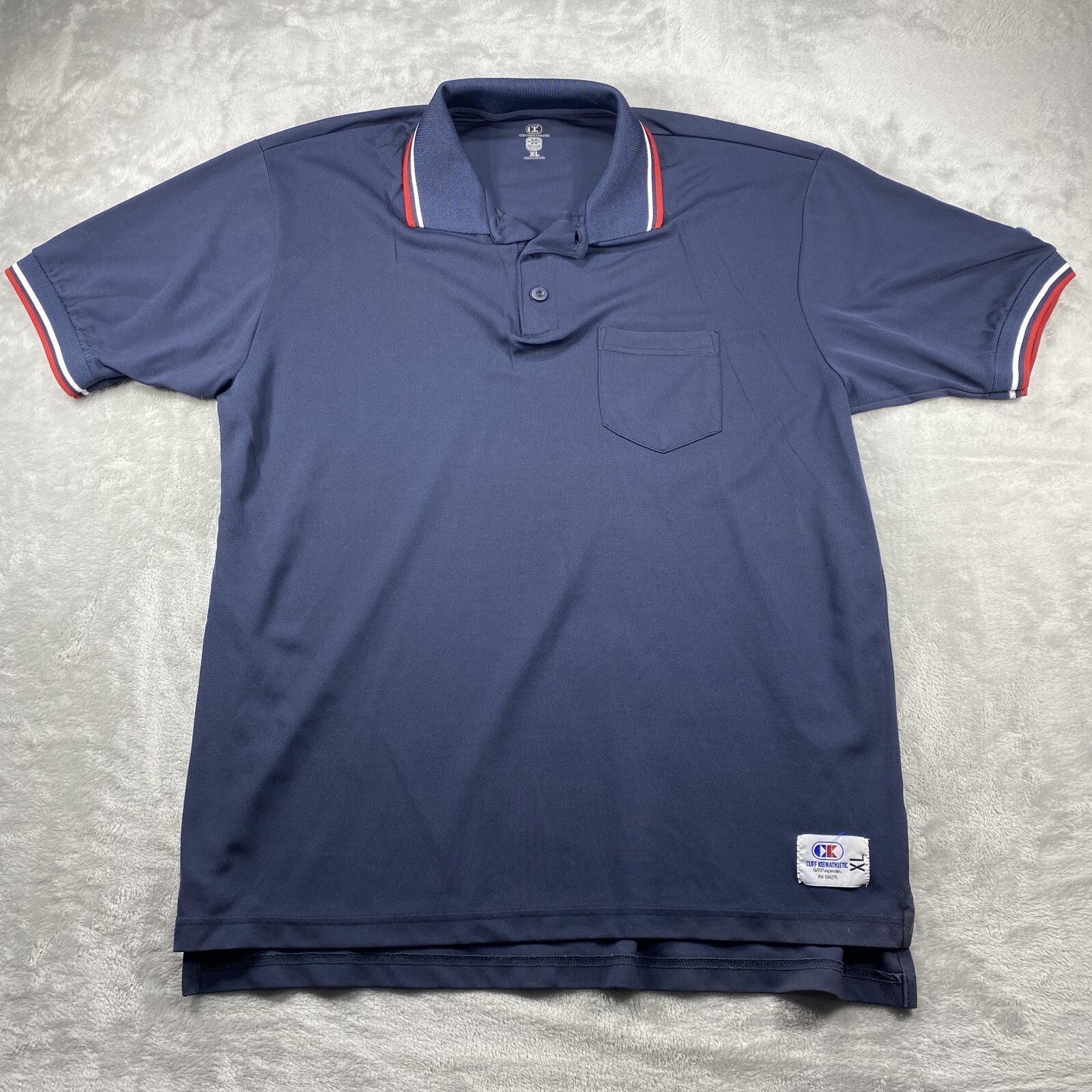 Polo Cliff Keen Athletic uomo XL arbitro baseball Little League scuola superiore