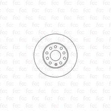 Rotores de disco de freno para Seat Leon eje delantero Abtex BD1948V