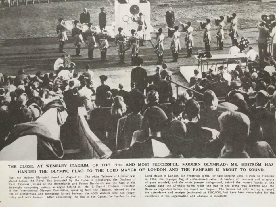 LONDON NEWSPAPER/POSTER 14TH AUGUST 1948 OLYMPIC CLOSE AT WEMBLEY & 11TH JULY 51 - Image 3 of 4