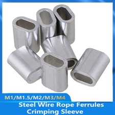 304 Steel Wire Rope Ferrules Crimping Sleeve For Marine Stainless Steel Wire TA