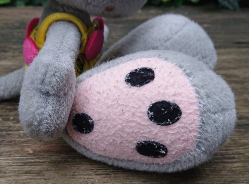 graue Diddl Maus Latzhose Plüschtier Kuscheltier Stofftier Thomas Goletz 23 cm - Bild 6 von 12