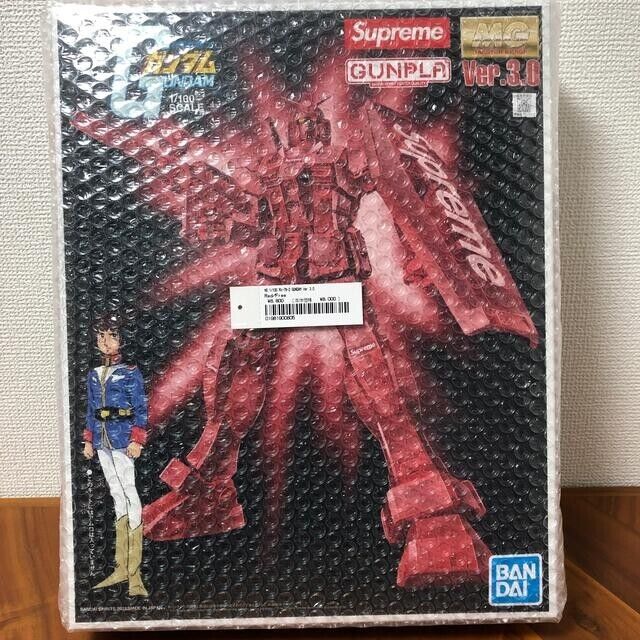 Supreme MG 1/100 RX-78-2 GUNDAM Ver. 3.0 Action Figure Red BANDAI NEW with  Box