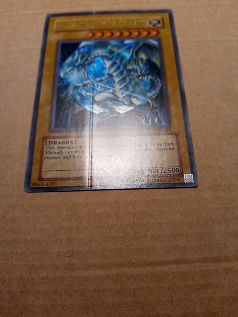 Blue-Eyes White Dragon JMP-001 Ultra Rare Yugioh NM/VLP Folded